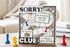 Farmhouse Whimsy board game birthday greeting card featuring colorful game-themed illustrations on a cheerful card.