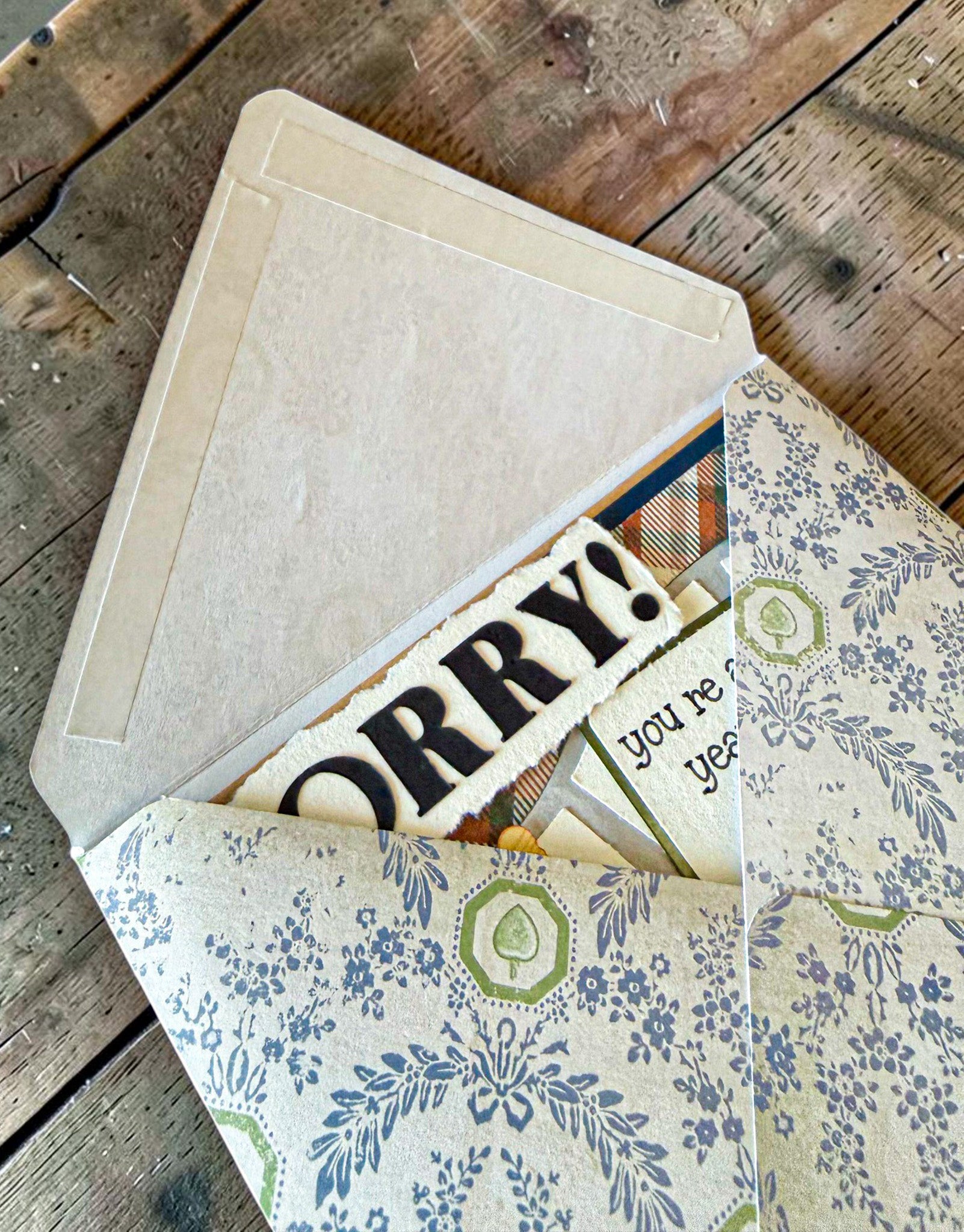 Farmhouse Whimsy board game birthday greeting card with colorful illustration and matching envelope, perfect for celebrating special occasions.