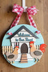 Chicken Farmhouse Welcome Door Sign