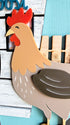chicken farmhouse welcome door sign rooster