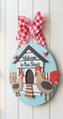 Chicken Farmhouse Welcome door sign inside