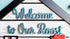 Chicken farmhouse welcome door sign greeting