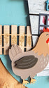 chicken farmhouse welcome door sign hen