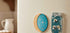 Firefly and moon magnet set by Farmhouse Whimsy displayed on a fridge, featuring colorful, whimsical designs for home decor.