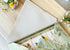 Farmhouse Whimsy floral get well soon greeting card with colorful flower illustrations and a folded flap design.