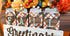 Farmhouse Whimsy Fall Greetings door sign with autumn-themed design and warm colors, perfect for seasonal home decor.