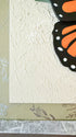 Monarch Butterfly & Sunflower Wall Art textured