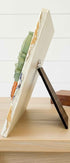 Farmhouse Whimsy Tree Roots Mini Table Top Sign with easel, rustic decor accent featuring natural wood design.