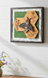 Farmhouse Whimsy Bumble Bee Wall Art Set featuring charming bee illustrations on rustic wooden panels for home decor.