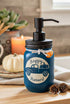 fall farmhouse mason jar soap dispenser dark teal front
