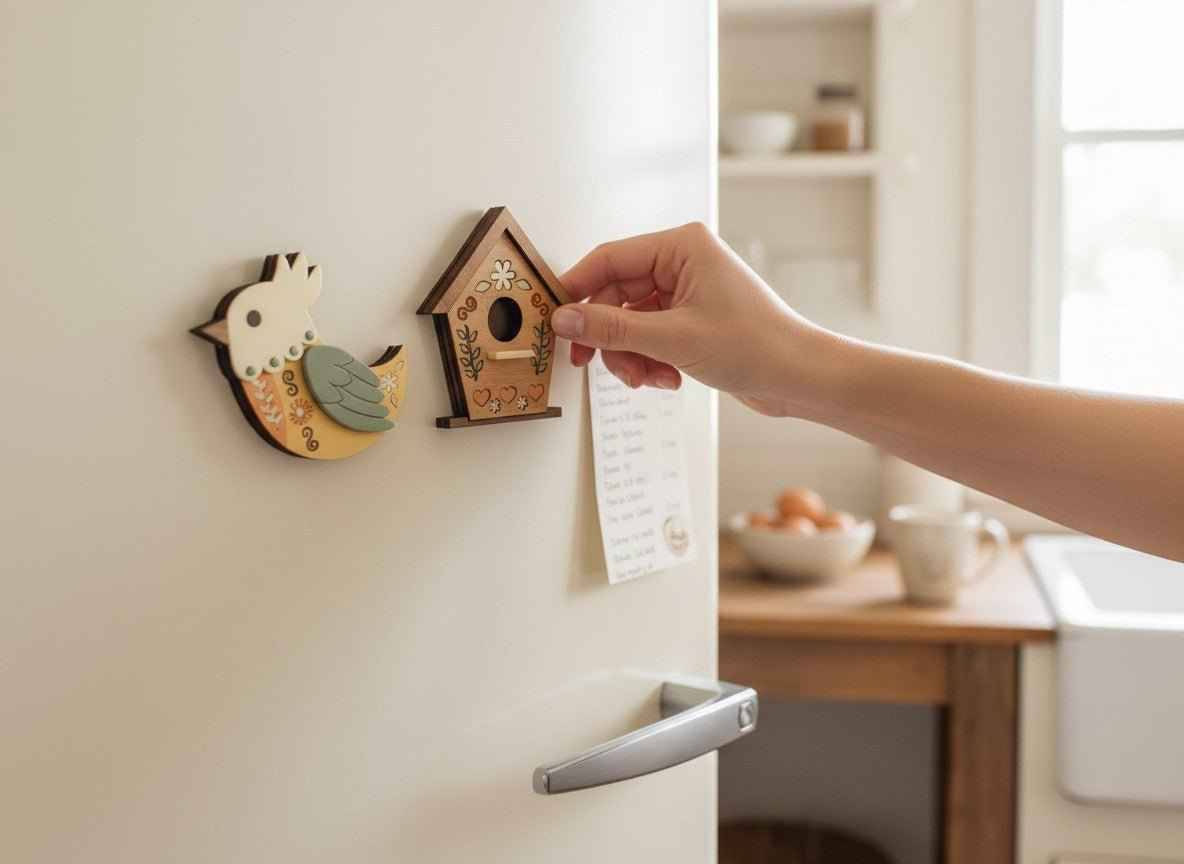 Farmhouse Bird & Birdhouse Magnet Set - Farmhouse Whimsy