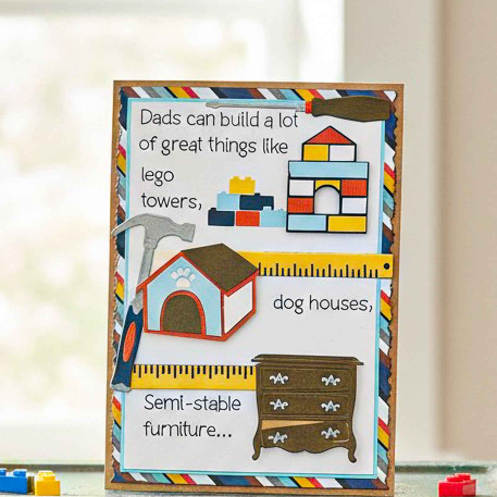 Farmhouse Whimsy Father's Day Builder Card featuring a rustic design, perfect for celebrating dads with a heartfelt greeting card.