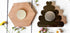 Farmhouse Whimsy bee and hive magnet set featuring colorful bee and hive designs on a white background.