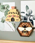 Farmhouse Whimsy bee and hive magnet set featuring colorful bee and hive-shaped magnets on a white background.