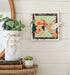 Hummingbird Trumpet Vine Wall Art by Farmhouse Whimsy showing vibrant floral and hummingbird design on rustic wall art piece.