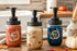 farmhouse fall mason jar soap dispensers back