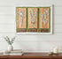 Floral farmhouse wooden wall art by Farmhouse Whimsy featuring painted flowers on rustic wood for farmhouse decor.