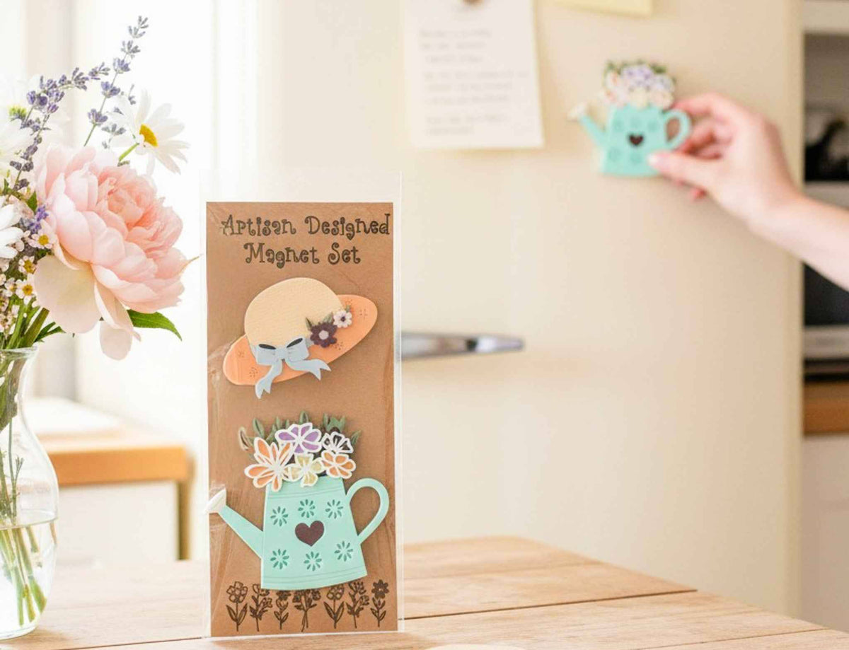 Floral Gardening Magnet Set - Farmhouse Whimsy