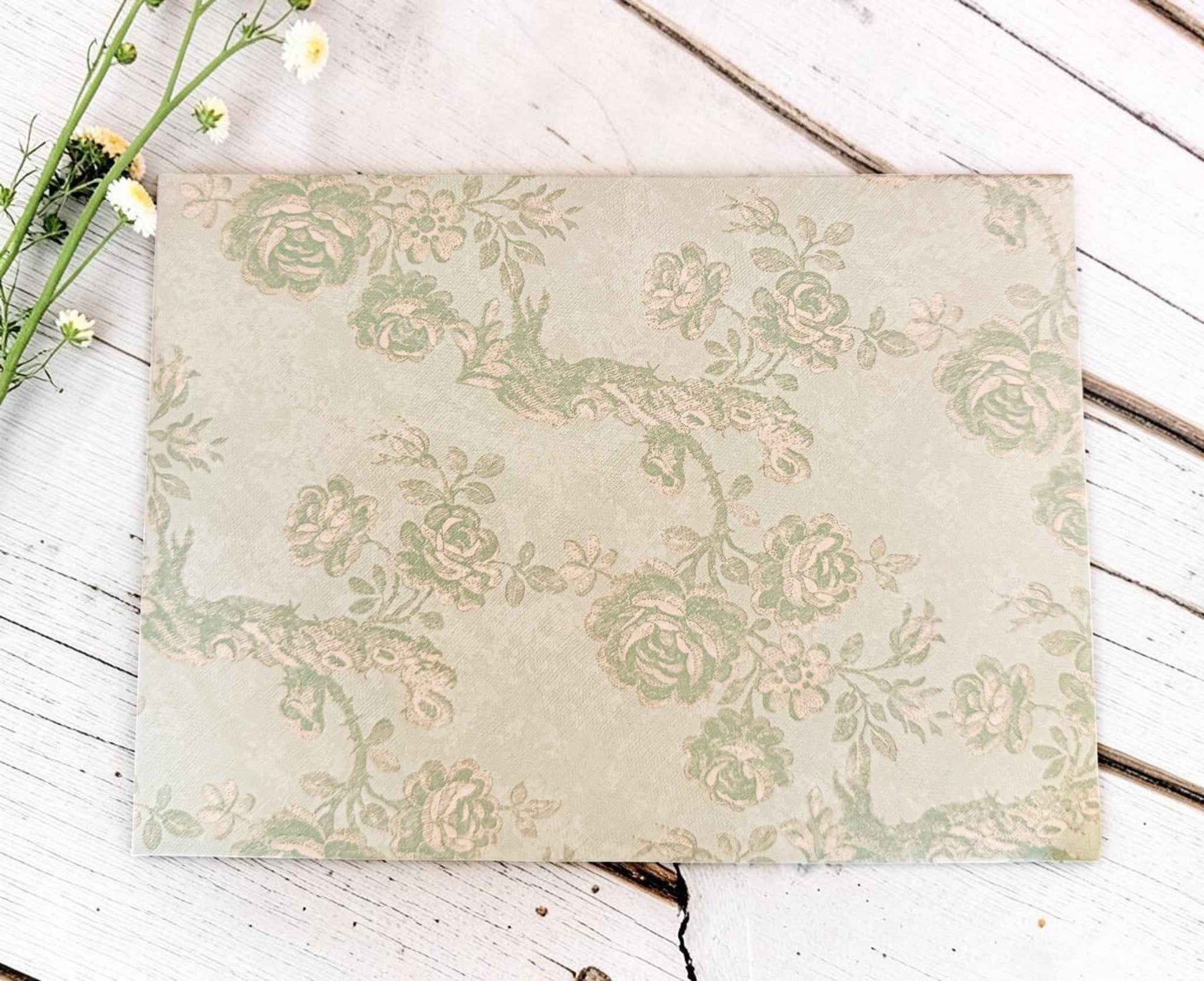 Rustic floral birthday greeting card by Farmhouse Whimsy with a charming floral design and rustic accents.