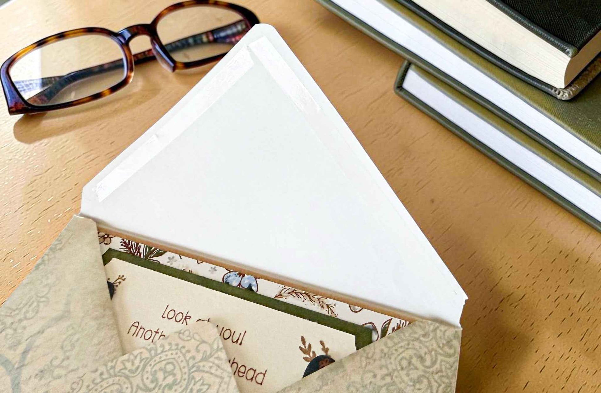 Humorous birthday greeting card featuring a farmhouse-style design with glasses and masculine humor by Farmhouse Whimsy.