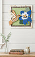 Hummingbird and Columbine flower wall art by Farmhouse Whimsy featuring colorful nature-inspired wall decor.