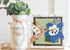 Hummingbird and Columbine Flower Wall Art by Farmhouse Whimsy, detailed nature-inspired wall decor featuring vibrant colors.