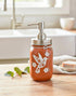 Hummingbird Mason Jar soap dispenser by Farmhouse Whimsy with a vintage-style glass jar and decorative hummingbird design.