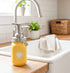 Farmhouse Whimsy sunflower mason jar soap dispenser with a classic glass jar and sunflower design, ideal for farmhouse kitchens or bathrooms.